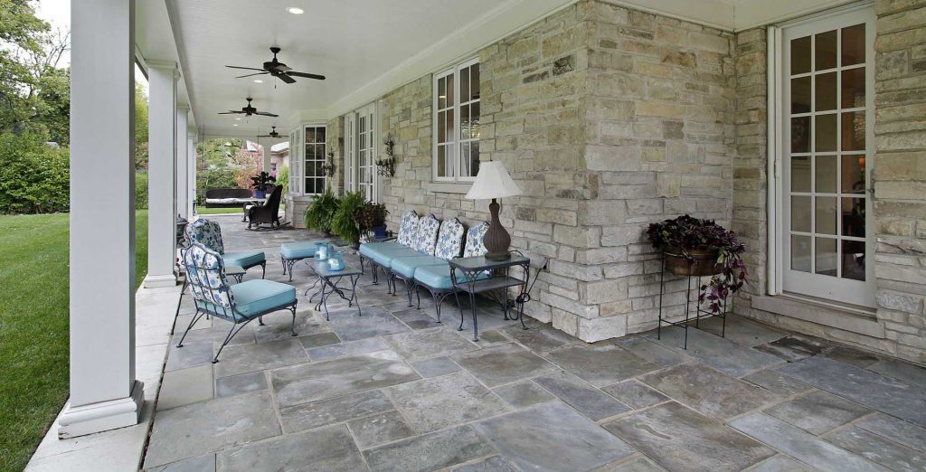 Masonry patio installation by Capital Masonry 2B