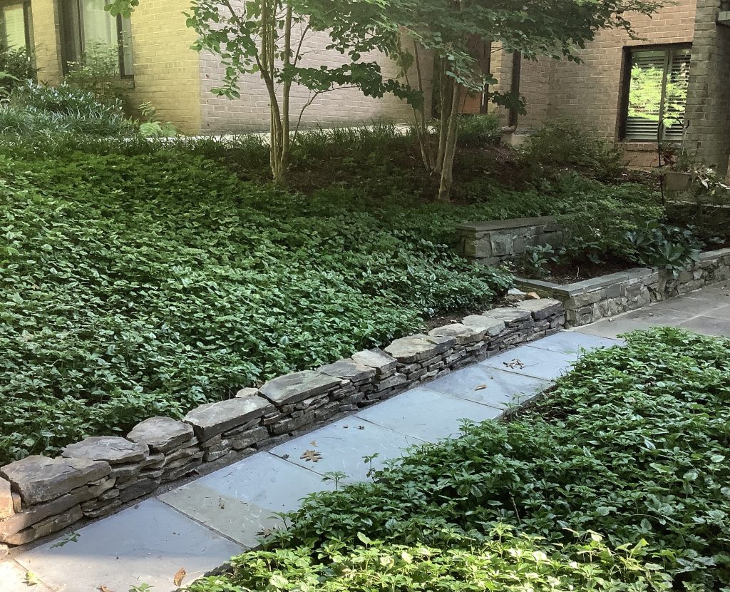 Image of Flagstone Path and Stone Garden Wall
